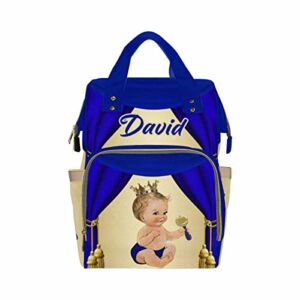 Custom American Baby Boy Diaper Bag Backpack Personalized Royal Blue Custom Mommy Nursing Baby Bags