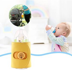 USB Baby Bottle Warmer Portable Bottle Heater Bottle Warmer for Travel Bottle Warmer Home Baby Bottle Warmer for Fast Heating of Baby Bottle Warmer Rechargeable Milk Bottle Heater