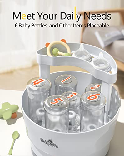 Baby Bottle Sterilizer, Electric Steam Bottle Sanitizer Clean Baby Supplys Like Pacifiers, Nipples, Teethers, Toys&Breast Pump Accessories with One Button Control, BPA-Free | The Storepaperoomates Retail Market - Fast Affordable Shopping