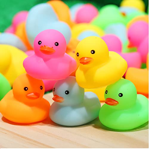 50 Pack Multicolor Mini Rubber Duck Bath Toy Colored Little Ducks | The Storepaperoomates Retail Market - Fast Affordable Shopping