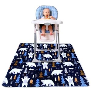 Baby Splat Mat High Chair Mat for Floor ， Large Splat Mat for Kids Arts and Crafts