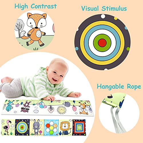 TOMYCASELLER Black and White Baby Toys 0-3 Months High Contrast Baby Cloth Book Crib Toys Newborn Sensory Toys Infant Tummy Time Book for Boys Girls Baby Gifts Can Be Bitten and Tear Not Rotten Book | The Storepaperoomates Retail Market - Fast Affordable Shopping