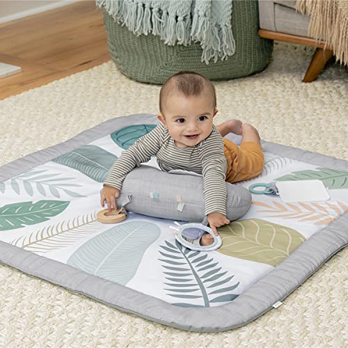 Ingenuity Sprout Spot Baby Milestone Tummy Time Activity Mat and Play Gym Unisex Ages 0+ Months 40 x 40 Inches | The Storepaperoomates Retail Market - Fast Affordable Shopping