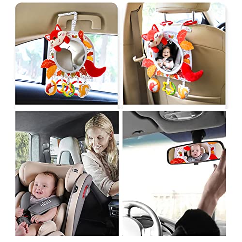 Baby’s Activity Hanging Toy with in-Sight Car Mirror for car seat, Stroller, Crib and Tummy time (Owl) | The Storepaperoomates Retail Market - Fast Affordable Shopping