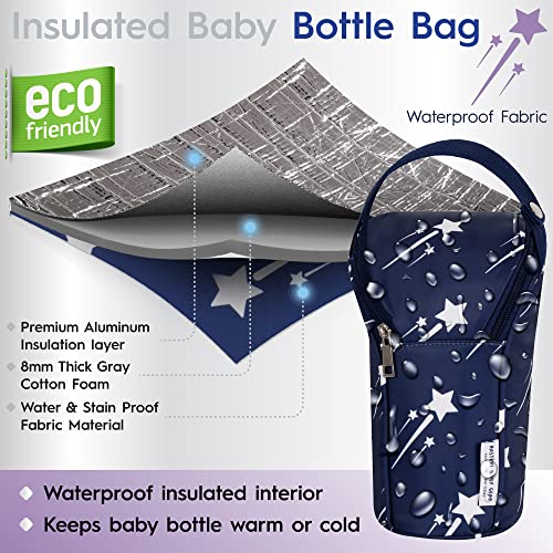 Baby Changing Pad by Nastéri – Portable Diaper Changing Station & Bottle Bag – Waterproof Changing Table Kit – Newborn Essentials and Baby Shower Gifts – Navy Blue | The Storepaperoomates Retail Market - Fast Affordable Shopping