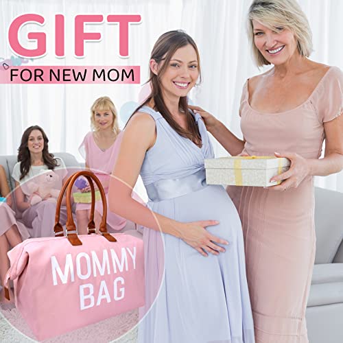 [Upgraded Large] Diaper Bag Tote, Mommy Bags for Boys Girls, Hospital Bags for Labor And Delivery with 2 Pouches, Changing Pad | The Storepaperoomates Retail Market - Fast Affordable Shopping