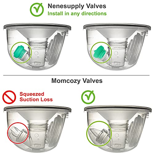 Nenesupply 4pc Duckbill Valves Compatible with Elvie Stride Pump Parts Replacement Parts Breast Pump Parts Momcozy Tsrete Wearable Pumps Spectra CaraCup Not Original Elvie Pump Parts Accessories | The Storepaperoomates Retail Market - Fast Affordable Shopping