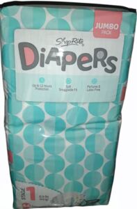 SHOPRITE Diapers Jumbo Pack Size 1 (8-14 LBS; 4-6 KG); 44 Count (Pack of 1)
