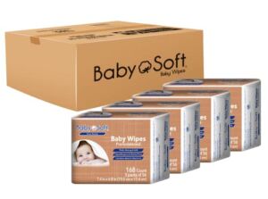 Baby Wipes, Baby Soft Shea Butter 4 packs (672 Wipes Total