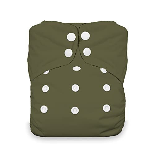 Thirsties Natural One Size All in One Reusable Cloth Diaper, Snap Closure, Olive | The Storepaperoomates Retail Market - Fast Affordable Shopping