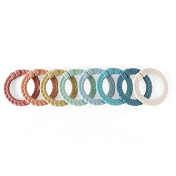 Itzy Ritzy Linking Ring Set; Set of 8 Braided, Rainbow-Colored Versatile Linking Rings; Attach to Car Seats, Strollers & Activity Gyms; Rainbow | The Storepaperoomates Retail Market - Fast Affordable Shopping
