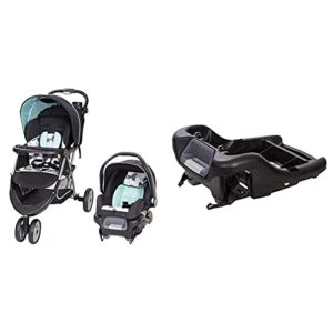 Baby Trend EZ Ride 35 Travel System, Doodle Dots + Baby Trend Ally Infant Car Seat Base, Black