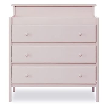 Dream On Me Mason Modern Changing Table with Free Changing Pad/Spacious Drawers/Made of New Zealand Pinewood/Anti-Tipping, Blush Pink | The Storepaperoomates Retail Market - Fast Affordable Shopping
