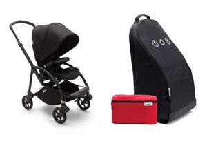 Bugaboo Bee 6 Complete Stroller and Compact Transport Bag – Black
