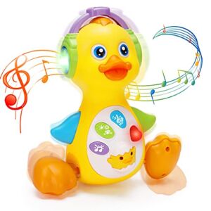 Baby Musical Duck Toy Dancing Walking Tummy Time Toys Light Up Infant Toys 0-3 3-6 Month Baby Toys 6-12 12-18 Months Gifts for 1 Year Old Boys Girls Baby Learning Development Toy Toddler Toys Age 1-2