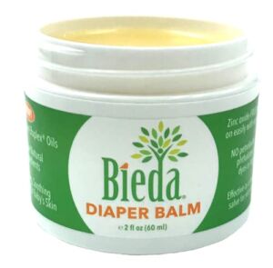 Bieda® Diaper Balm. Soothing Diaper cream with natural ingredients. Zinc Oxide Free Barrier Glides on easily with no sticky residue. The new way to soothe and protect baby’s tiny Hiney!