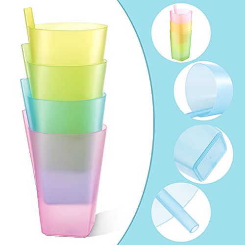 EXCEART Children Sippy Cup 4Pcs Toddler Sip Cups with Built in Straw Kids Drink Cups with Straws | The Storepaperoomates Retail Market - Fast Affordable Shopping