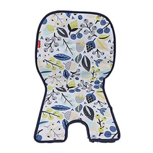 F-Price Replacement Part for Fisher-Price Highchair – GVH09 ~ Space-Saver High-Chair Booster Seat ~ Navy Foliage ~ Replacement Seat Pad,Blue, White