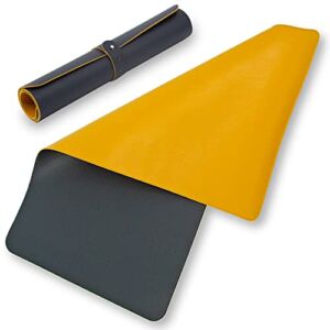 Mothera Vegan Leather Changing Mat | Compact Portable Changing Pad | Wipeable Diaper Changing Pad | Baby Changing Mat | 13″ x 25″