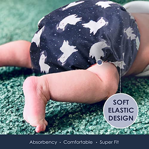 Langsprit 6 Pack Baby Cloth Diaper with Highly Absorbent Inserts, Baby Reusable Diapers, Cloth Diapers Newborn, Washable Cloth Diapers, Reusable Unisex Baby Diapers | The Storepaperoomates Retail Market - Fast Affordable Shopping