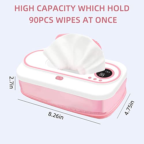 AutoTime Portable Wipes Warmer and Dispenser, Baby Wet Wipe Warmer with 2 Modes Control, Wipe Warmer for Constant Temperature Storage, BPA Free, LCD Display | The Storepaperoomates Retail Market - Fast Affordable Shopping