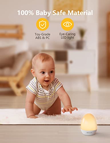 Night Light for Kids, MediAcous Baby Night Light with Stable Charging Pad, Dimmable Kids Night Light with 1H Timer & Touch Control, ABS+PC LED Egg Lamps for Breastfeeding, Up to 200H | The Storepaperoomates Retail Market - Fast Affordable Shopping