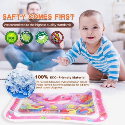 Hitituto Inflatable Tummy Time Mat Premium Baby Water Play Mat Fun Activity Center for Baby’s Stimulation Growth and Sensory Development Ideal Infants Toddlers Baby Girls Toys for 3 6 9 12 24 Months | The Storepaperoomates Retail Market - Fast Affordable Shopping