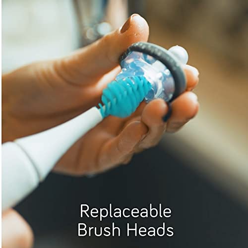 Nanobebe E-Brush Baby Bottle Cleaner – Electric Bottle Cleaning Brush, Baby Accessories, and Sippy Cups – Rechargeable, Includes Replaceable Brush Head | The Storepaperoomates Retail Market - Fast Affordable Shopping