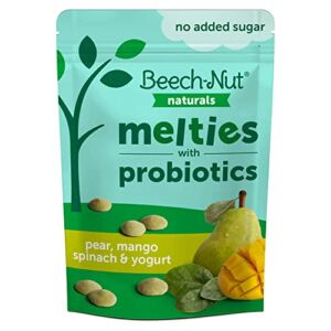 Beech-Nut MELTIES PROBIOTIC PEAR MANGO SPINACH, Green