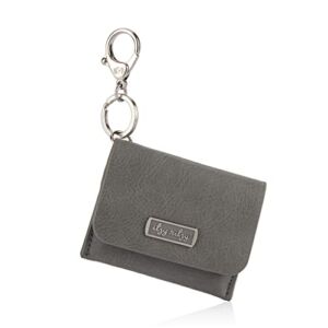 Itzy Ritzy – Itzy Mini Wallet Card Holder & Key Chain Charm; Can Clip to Diaper Bag, Purse, Travel Bag or Keychain; Grayson