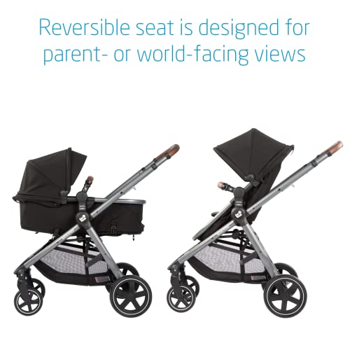 Maxi-Cosi Zelia™²Max 5-in-1 Modular Travel System, Baby Travel System, Infant car seat, Stroller and car seat Combo, Essential Black | The Storepaperoomates Retail Market - Fast Affordable Shopping