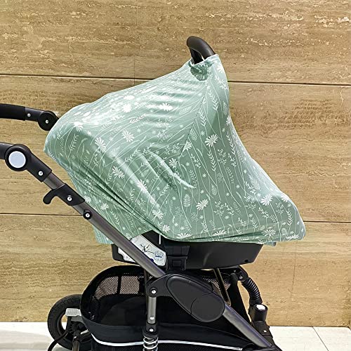 Jundetye Car Seat Cover for Baby Boy Girl, Car Seat Canopy, Multi-use Infant Stroller Cover, Breastfeeding Cover, Nursing Scarf, Dandelion Flower | The Storepaperoomates Retail Market - Fast Affordable Shopping