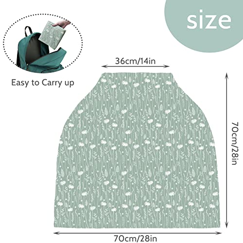 Jundetye Car Seat Cover for Baby Boy Girl, Car Seat Canopy, Multi-use Infant Stroller Cover, Breastfeeding Cover, Nursing Scarf, Dandelion Flower | The Storepaperoomates Retail Market - Fast Affordable Shopping