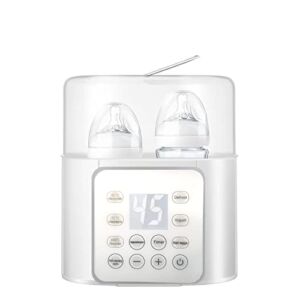 Sohapy Baby Bottle Warmer, Fast Baby Food Heater Defrost BPA-Free Warmer Accurate Temperature Control for Breastmilk or Formula，9-in-1 Double Fast Warmer Bottle for Babies