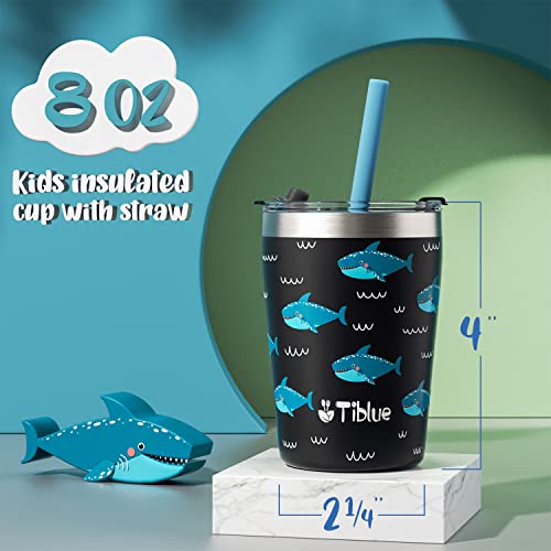 8 OZ Kids Cup – 2 Pack Spill Proof Vacuum Stainless Steel Insulated Tumbler for Toddlers Girls Boys – BPA FREE Smoothie Drinking Cup Baby Sippy Cup with Leak Proof Lid & Silicone Straw with Stopper | The Storepaperoomates Retail Market - Fast Affordable Shopping