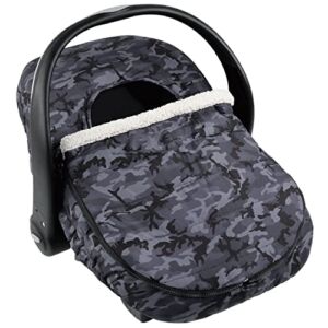 The Peanutshell Car Seat Cover | Black Camo | Winter Carseat Canopy | Car Seat Cover Baby