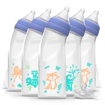 Balance + Angled Standard Neck Bottle 9oz 6pk with Balance + Pacifier Sample | The Storepaperoomates Retail Market - Fast Affordable Shopping
