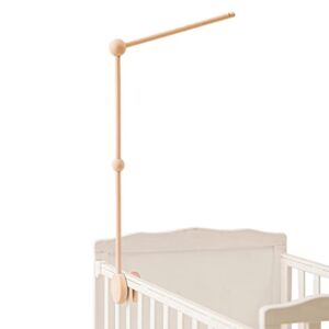 Baby Crib Mobile Arm – HBM 30 Inch Wooden Mobile Arm for Crib Mobile Hanger for Crib Baby Girl Nursery Decor ( Crib Mobile Holder )