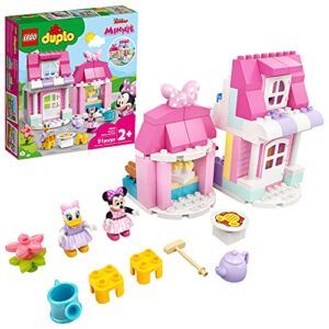 LEGO DUPLO Disney Minnie’s House and Café 10942 Dollhouse Building Toy for Kids, Boys and Girls, with Minnie Mouse and Daisy Duck (91 Pieces)