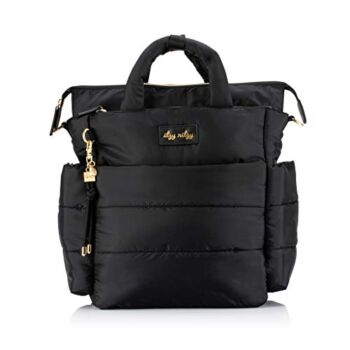 Itzy Ritzy Dream Convertible Diaper Bag; Lightweight Diaper Bag Converts from a Backpack to a Crossbody or Tote; Features 14 Pockets, Stroller Clips, Changing Pad & Luggage Attachment, Midnight Black | The Storepaperoomates Retail Market - Fast Affordable Shopping