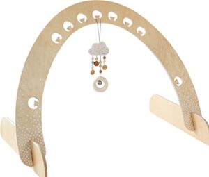 HABA Dots Play Gym – Space Saving Natural Wooden Arch for Dangling Elements (Made in Germany)