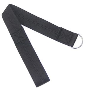 MANTINFY 1 Piece Baby Stroller Safety Belt Soft and Comfortable Fabric Pram Wrist Strap, Black