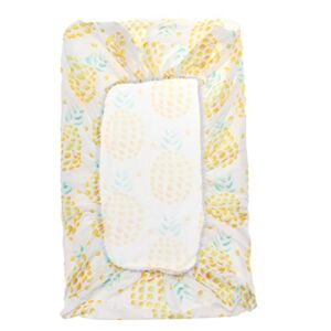 YIJU Infant Diaper Changing Table Pad Cover Cradle Sheet for Baby Girls Boys – Pineapple, as described