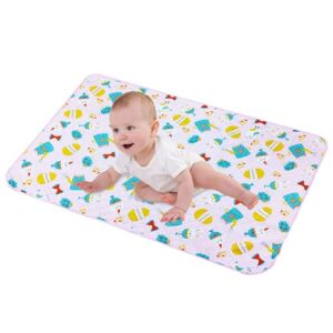 LANEYLI Portable Changing Pad Liner, Washable Changing Mat for Baby Diaper Change Leak Proof Reusable Cover Liner, 1 Count (29.5″ x 39.0″)