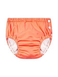 Baby Swim Diapers Pool Diaper for Baby Boys Girls Reusable Swimming Pants Waterproof Swimwear Diaper for Unisex Baby 0-3 Years Swimming Lesson Orange 24-36 Months
