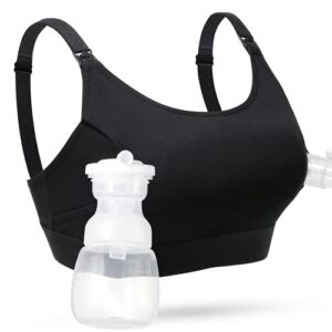 Hands Free Pumping Bra, Momcozy Adjustable Breast-Pumps Holding and Nursing Bra, Suitable for Breast Pump by Lansinoh, etc