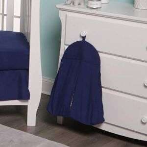 Navy Blue Hanging Baby Diaper Caddy Organizer for Changing Station – Baby Nursery Décor for Boys – Diaper Stacker with Hook for Easy Reach – Safe Diaper Changes; Portable, Washable and Folding