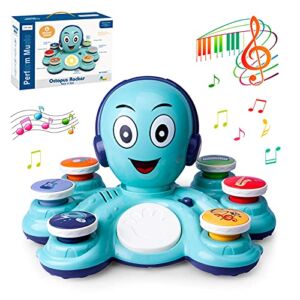 Baby Musical Toys Learning Toys for Toddlers, Octopus Music Toys, Preschooler Musical Educational Instruments Toy for Baby, Birthday Toys Gifts for Girls Boys