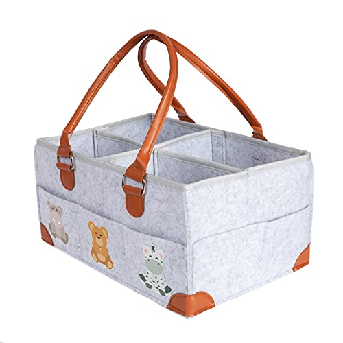 ModernK Baby Diaper Caddy – Baby Shower Gifts – Diaper Organizer – Nursery Storage for Boys and Girls – New Born Essentials Must Have -Baby Items -Diaper Bag- Car Caddy – Changing Basket-Diaper Wipes | The Storepaperoomates Retail Market - Fast Affordable Shopping