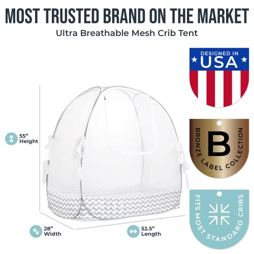 Baby Crib Tent by Pro Baby Safety | Infant Mosquito Netting Made from Fine See Through Mesh – Crib Net to Keep Baby from Climbing Out of The Crib, | Pop-Up Tent Canopy Cover Fits Most Standard Cribs | The Storepaperoomates Retail Market - Fast Affordable Shopping